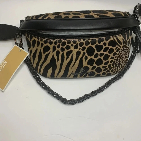Michael Kors Animal Print Sling/Messenger Leather Bag NWT - Picture 5 of 11